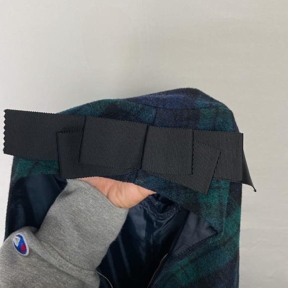 Honey Salon by Foppish Plaid mini dress with bow's on top of shoulder size. xs/s - Picture 5 of 13